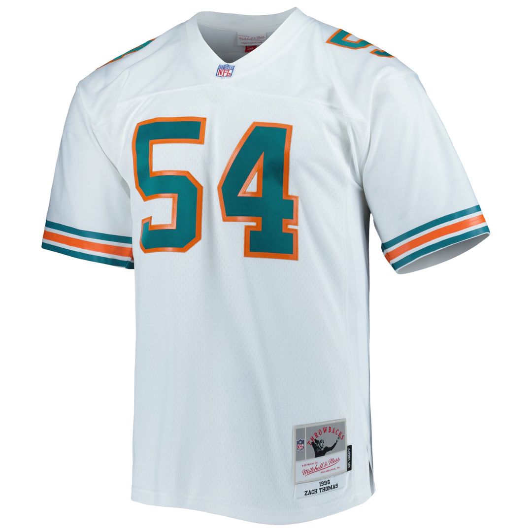 Miami Dolphins Zach Thomas Mitchell & Ness Aqua Legacy Replica Jersey product image 8, provided for visual reference and