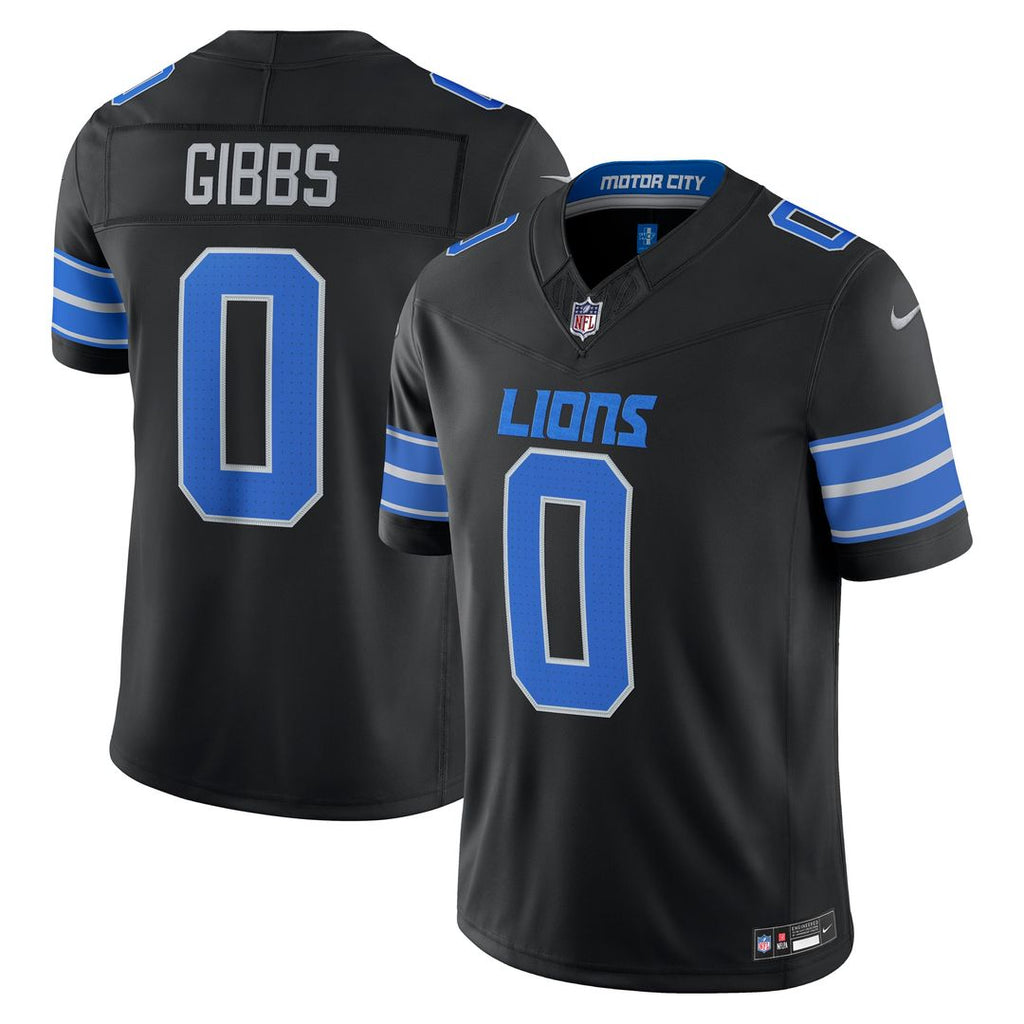 Detroit Lions Jahmyr Gibbs Nike Blue Team Vapor F.U.S.E. Stitched Limited Jersey product image 7, provided for visual