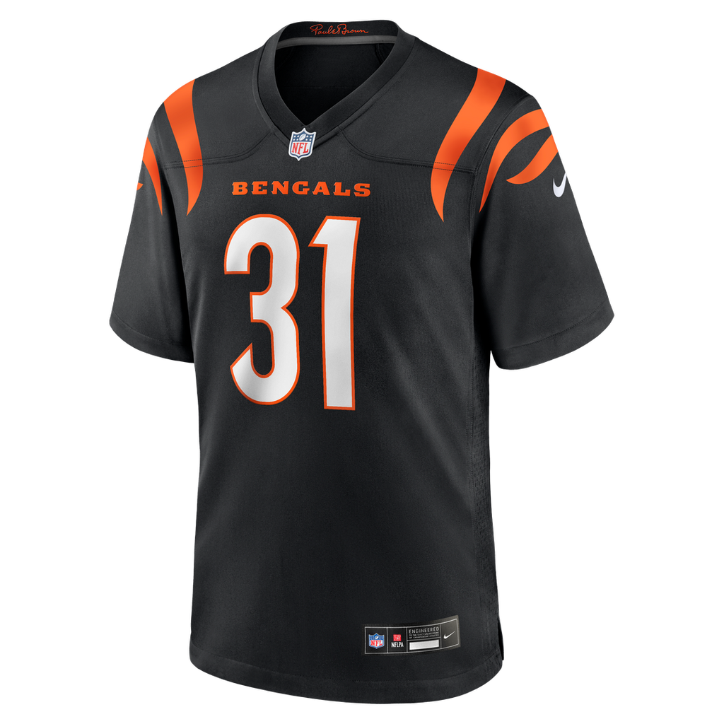 Cincinnati Bengals Ickey Woods Nike Black Retired Player Game Jersey product image 2, provided for visual reference and
