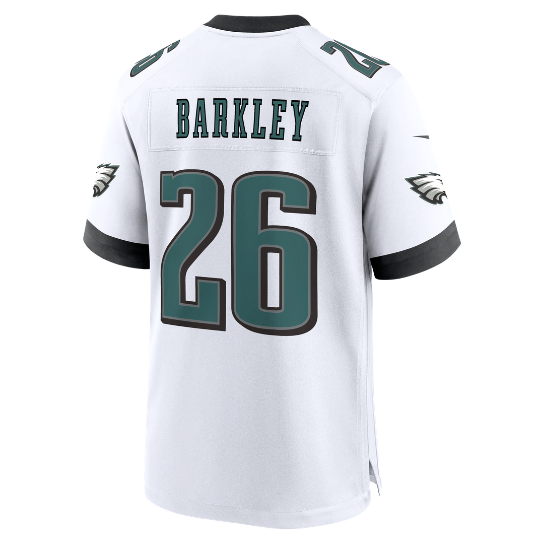Philadelphia Eagles Saquon Barkley Nike White Game Jersey product image 7, provided for visual reference and product detail