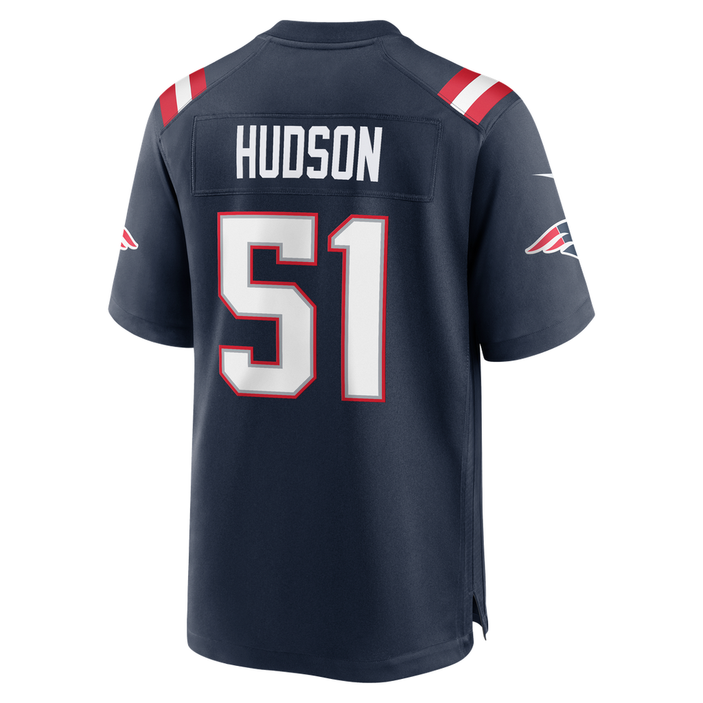 New England Patriots James Hudson Nike Navy Team Game Jersey product image 5, provided for visual reference and product