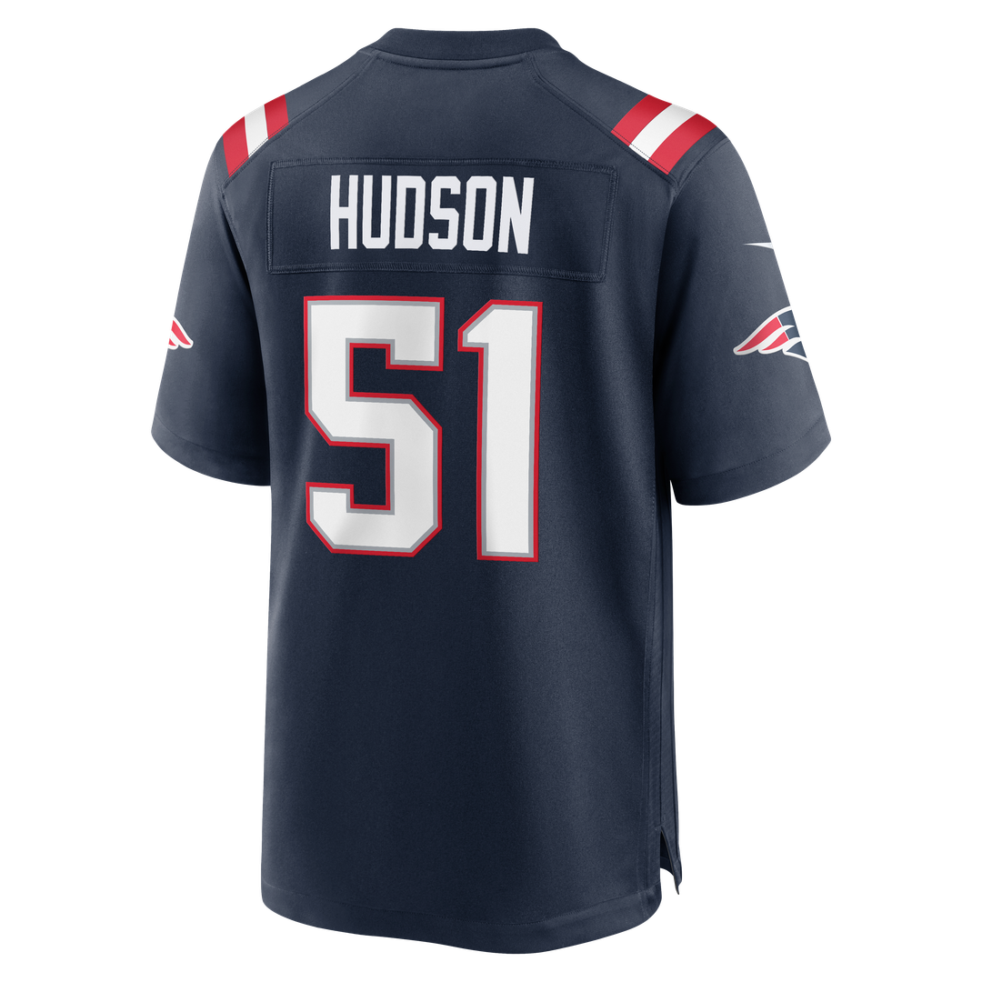 New England Patriots James Hudson Nike Navy Team Game Jersey product image 5, provided for visual reference and product