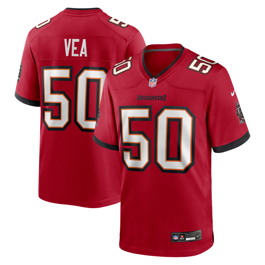 Tampa Bay Buccaneers Vita Vea Nike White White Game Jersey product image 7, provided for visual reference and product detail