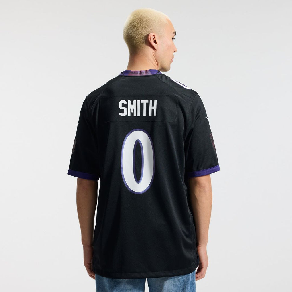 Baltimore Ravens Roquan Smith Nike Black Alternate Game Jersey product image 16, provided for visual reference and product