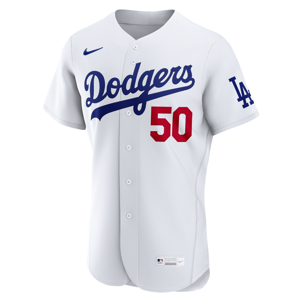 Los Angeles Dodgers Mookie Betts Nike White Home Authentic Jersey product image 2, provided for visual reference and product