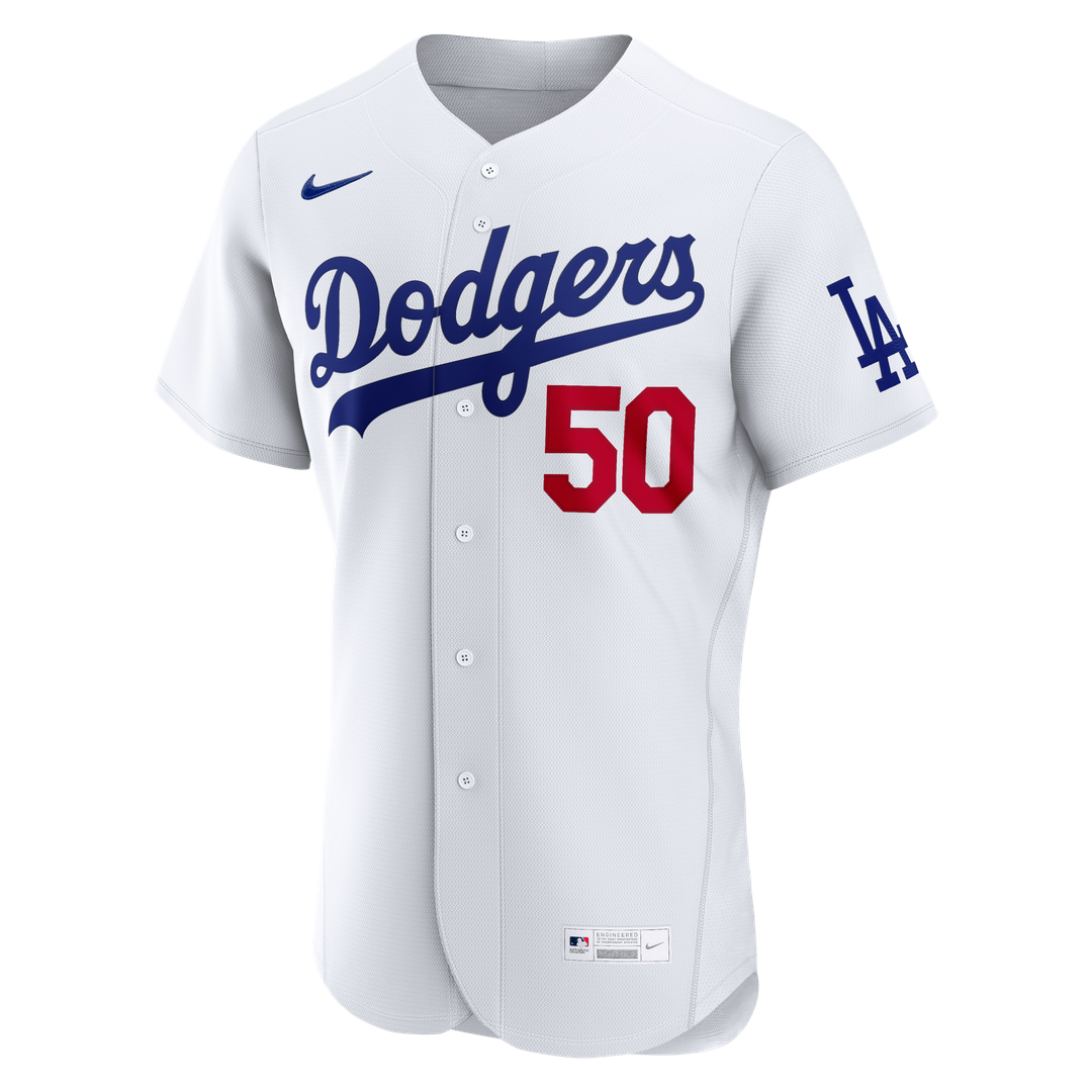 Los Angeles Dodgers Mookie Betts Nike White Home Authentic Jersey product image 2, provided for visual reference and product
