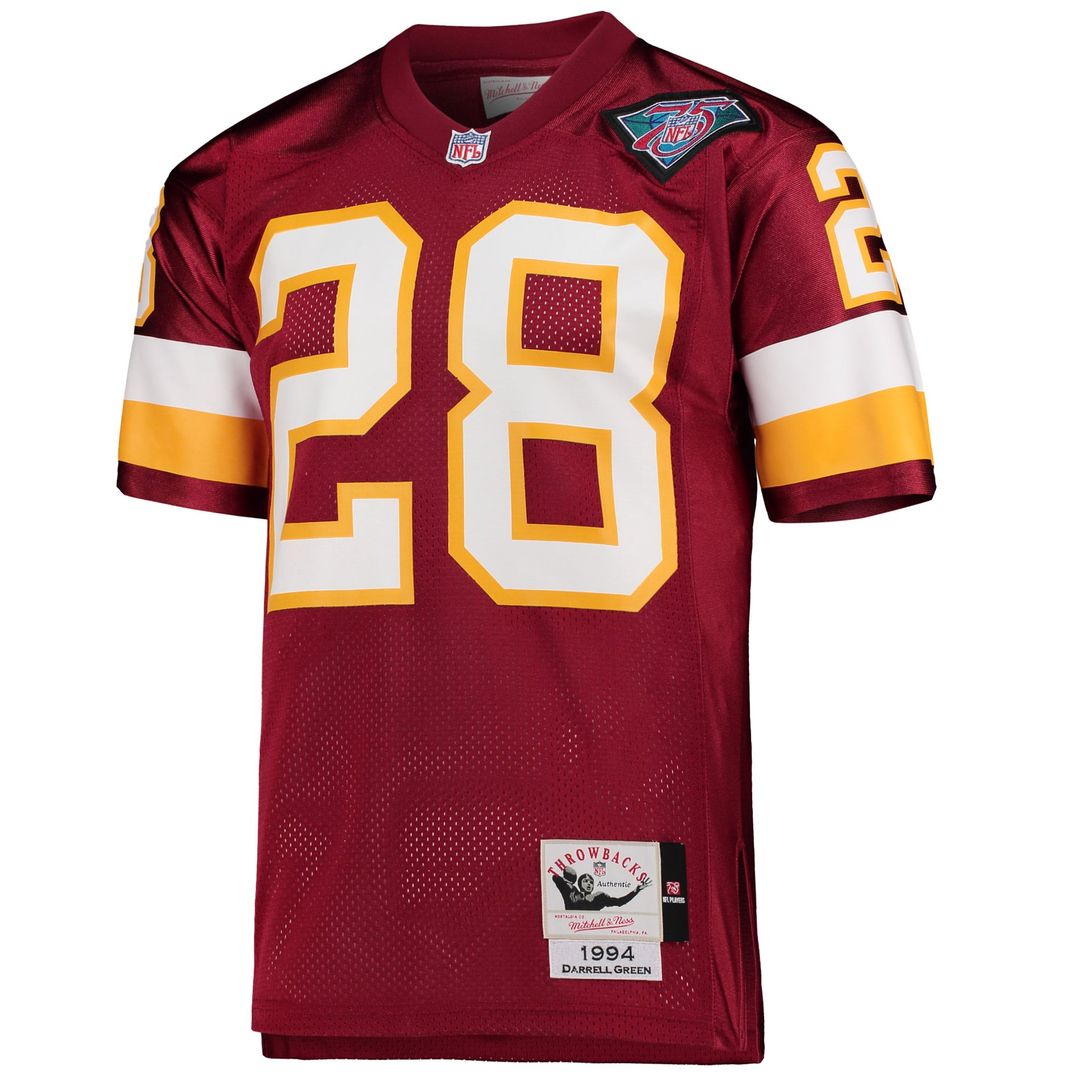 Washington Football Team 1994 Darrell Green Mitchell & Ness Burgundy Authentic Throwback Retired Player Jersey product image