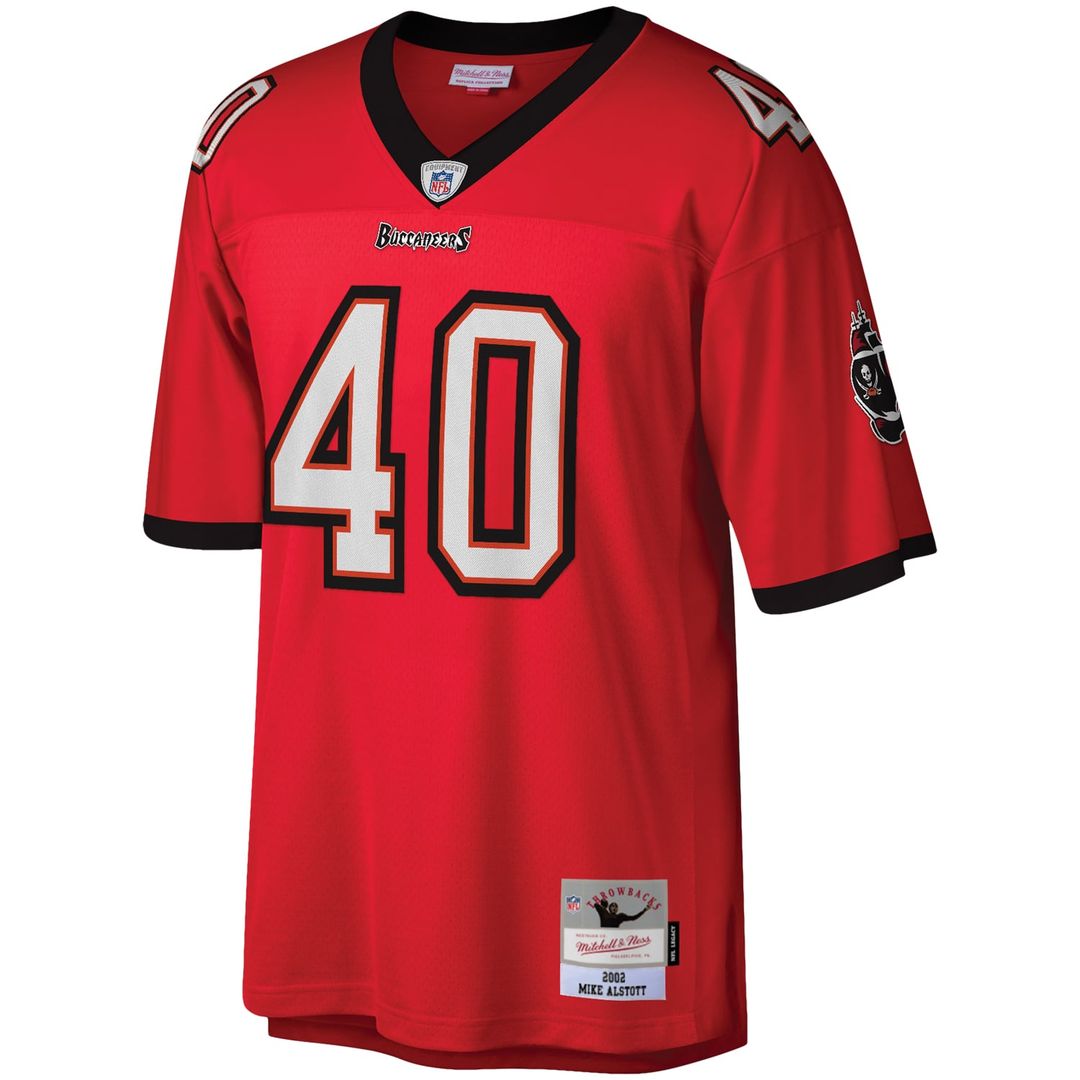 Tampa Bay Buccaneers Mike Alstott Mitchell & Ness Red Legacy Replica Jersey product image 2, provided for visual reference