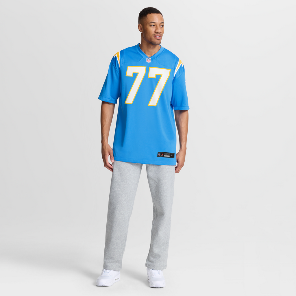 Los Angeles Chargers Travis Burke Nike Powder Blue Team Game Jersey product image 2, provided for visual reference and