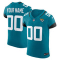 Jacksonville Jaguars Nike Teal Vapor F.U.S.E. Elite Custom Jersey product image 1, provided for visual reference and product