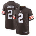 Cleveland Browns Shedeur Sanders Nike Brown Game Jersey product image 1, provided for visual reference and product detail