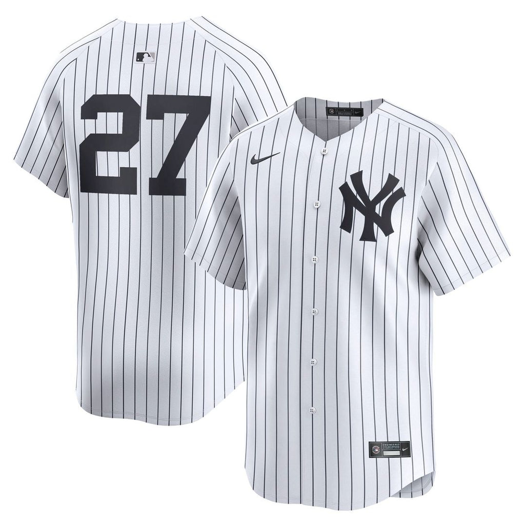 New York Yankees Giancarlo Stanton Nike White Home Limited Player Jersey product image 1, provided for visual reference and
