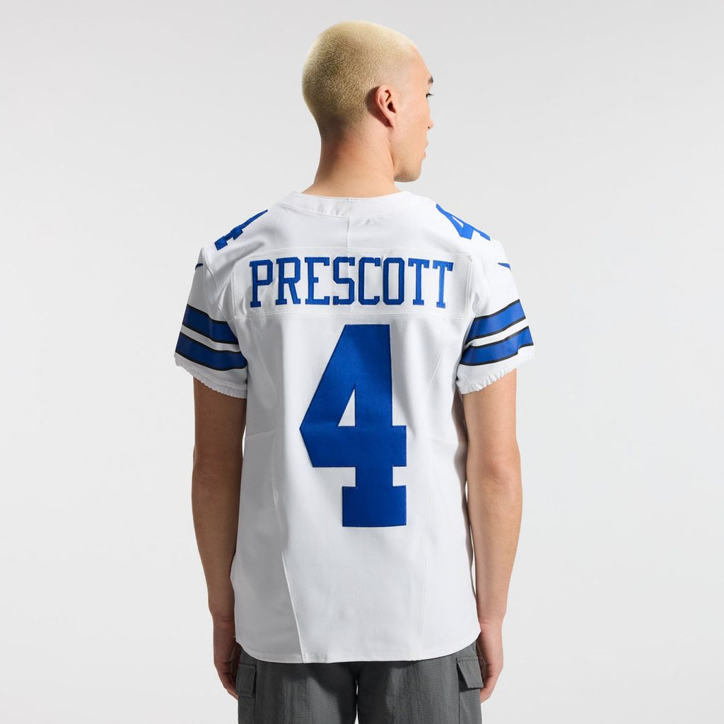 Dallas Cowboys Dak Prescott Nike White Vapor F.U.S.E. Elite Jersey product image 3, provided for visual reference and