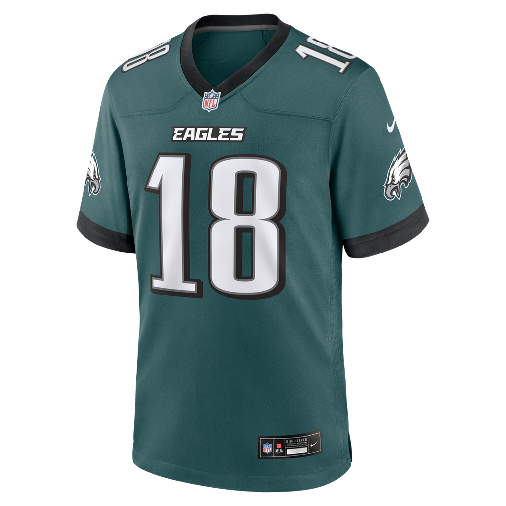 Philadelphia Eagles Britain Covey Nike Midnight Green Team Game Jersey product image 2, provided for visual reference and