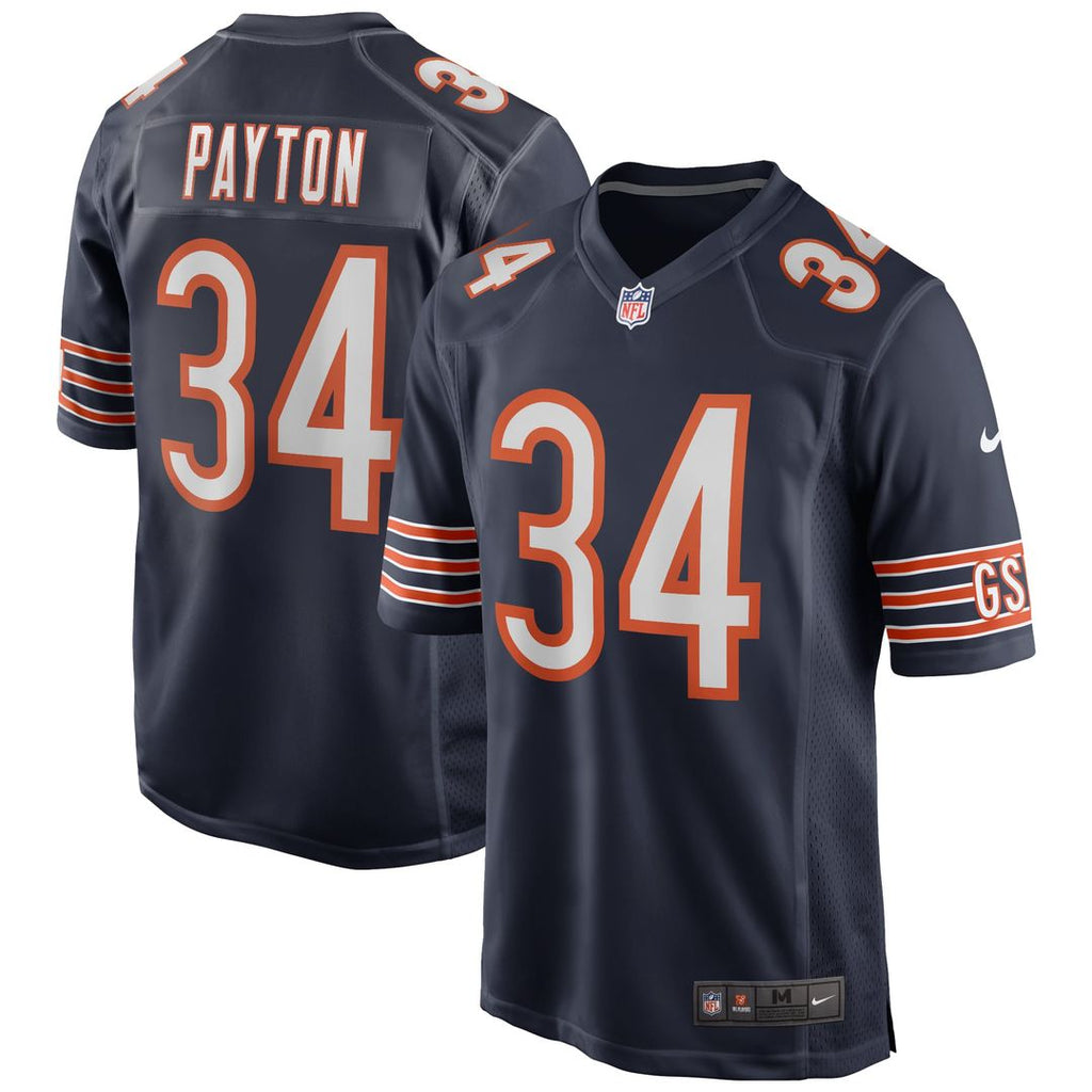 Chicago Bears Walter Payton Nike Navy Game Retired Player Jersey product image 1, provided for visual reference and product