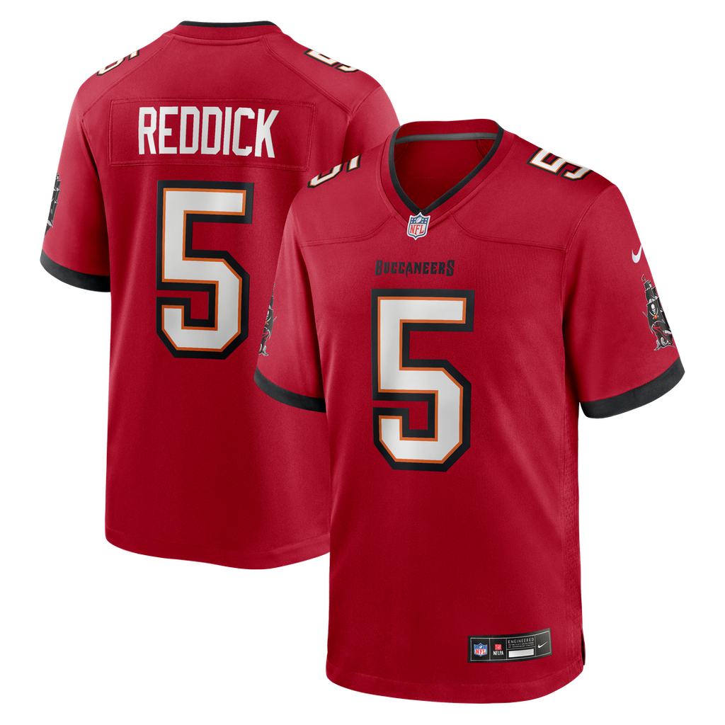 Tampa Bay Buccaneers Haason Reddick Nike Red Team Game Jersey product image 1, provided for visual reference and product