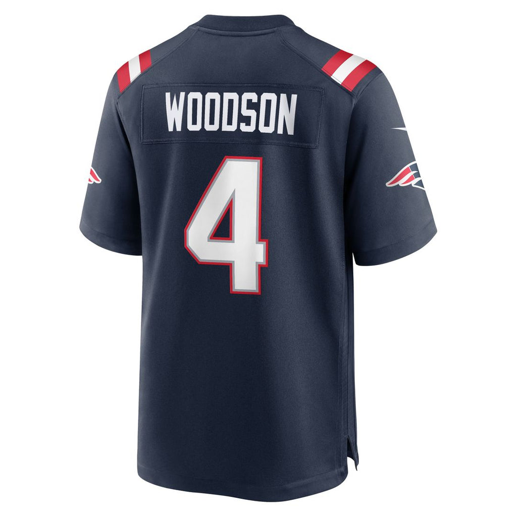 New England Patriots Craig Woodson Nike Navy Team Game Jersey product image 5, provided for visual reference and product