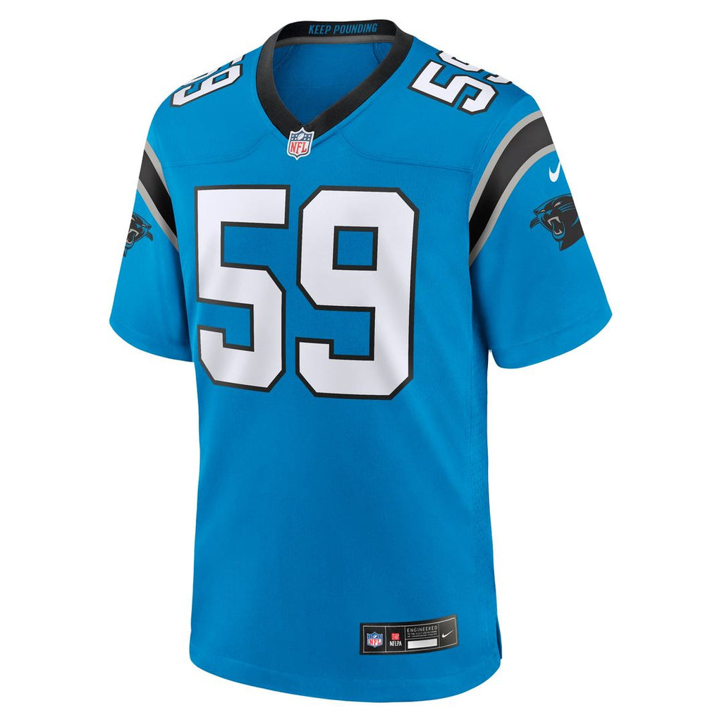 Carolina Panthers Luke Kuechly Nike Blue Retired Player Alternate Game Jersey product image 2, provided for visual reference