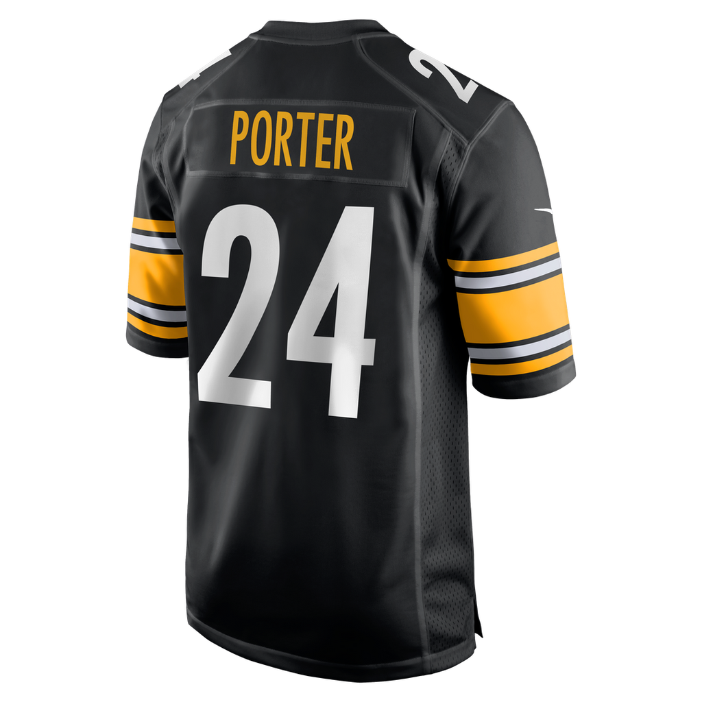 Pittsburgh Steelers Joey Porter Jr. Nike Black Game Jersey product image 11, provided for visual reference and product