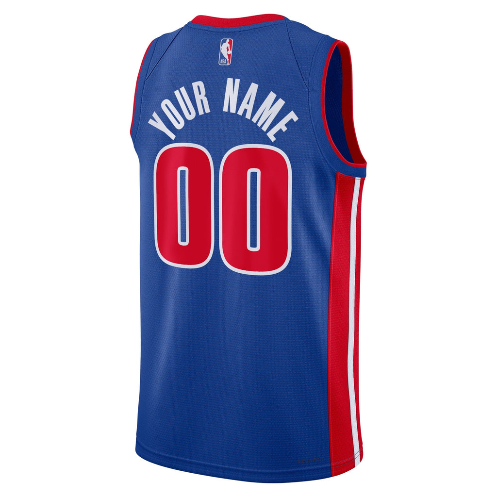 Detroit Pistons Nike Icon Swingman Jersey - Custom - Unisex product image 3, provided for visual reference and product