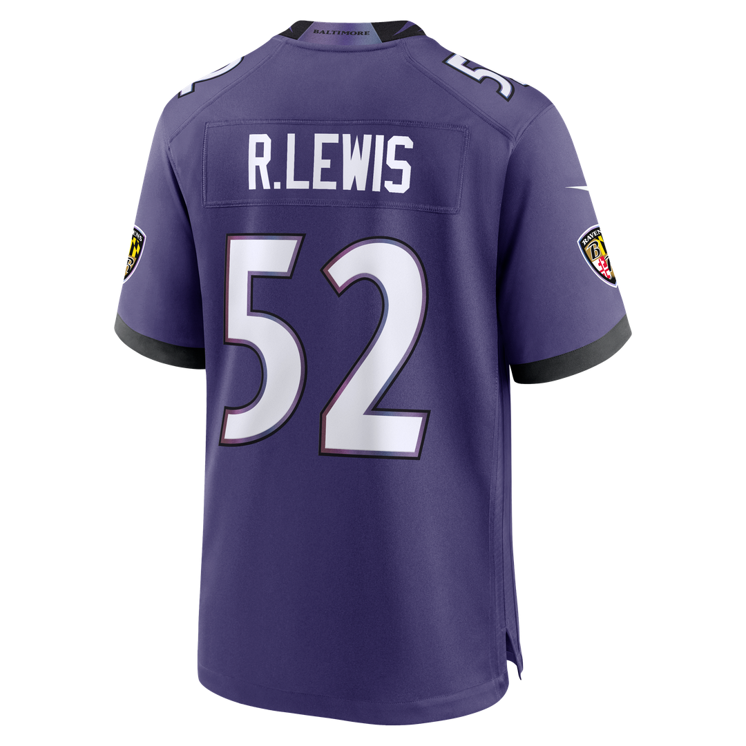 Baltimore Ravens Ray Lewis Nike Purple Team Retired Player Game Jersey product image 3, provided for visual reference and