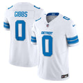 Detroit Lions Jahmyr Gibbs Nike White Vapor F.U.S.E. Limited Jersey product image 1, provided for visual reference and