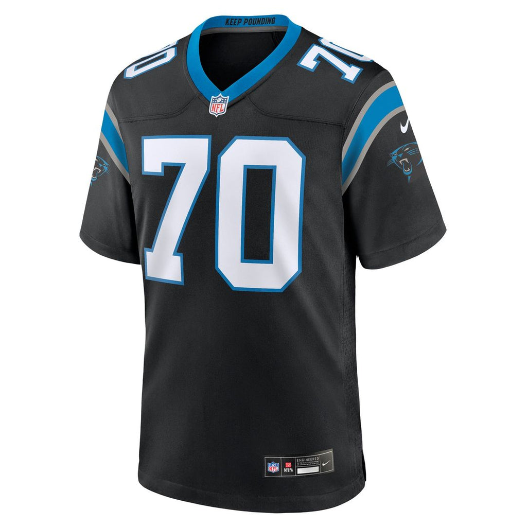 Carolina Panthers Brady Christensen Nike Black Team Game Jersey product image 2, provided for visual reference and product