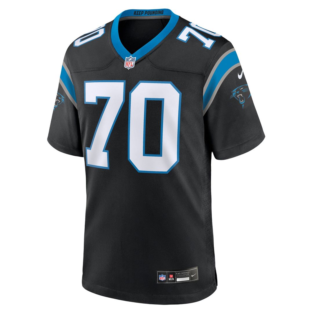Carolina Panthers Brady Christensen Nike Black Team Game Jersey product image 2, provided for visual reference and product