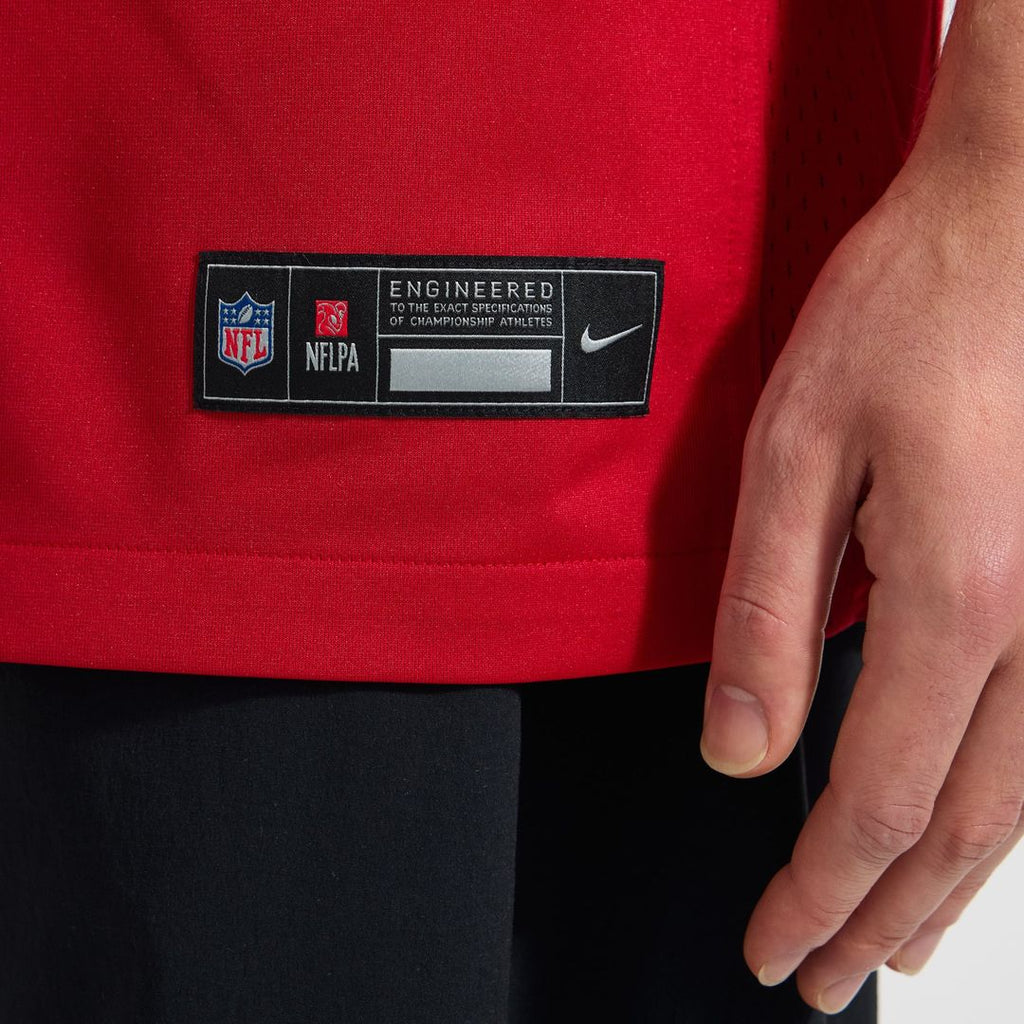 San Francisco 49ers Christian McCaffrey Nike Scarlet Alternate Game Player Jersey product image 8, provided for visual
