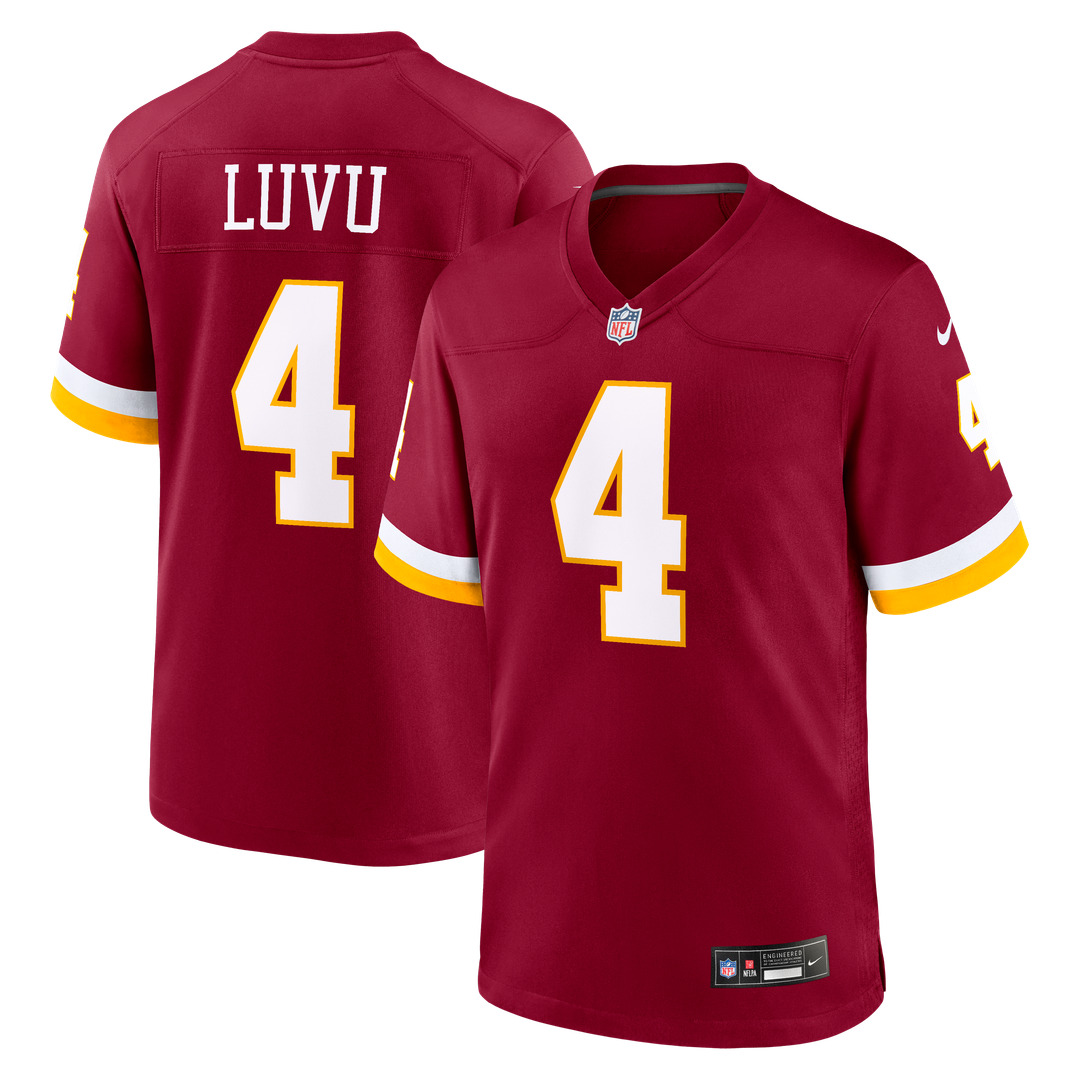 Washington Commanders Frankie Luvu Nike Burgundy Game Jersey product image 1, provided for visual reference and product