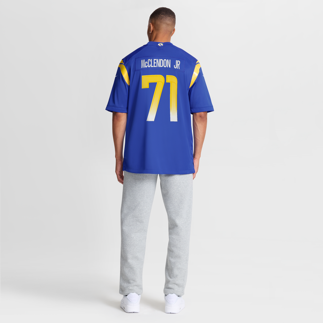 Los Angeles Rams Warren McClendon Jr. Nike Royal Team Game Jersey product image 5, provided for visual reference and product