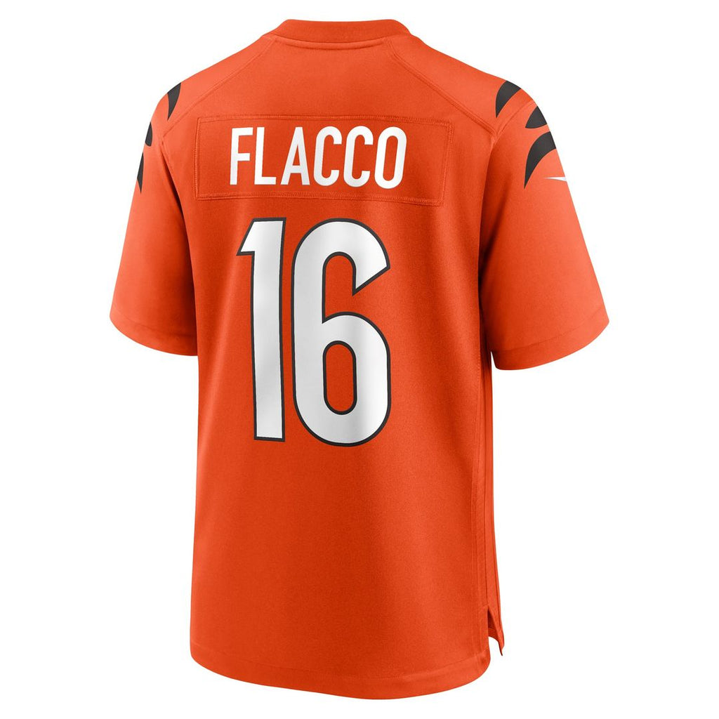 Cincinnati Bengals Joe Flacco Nike Orange Alternate Game Jersey product image 9, provided for visual reference and product