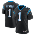 Carolina Panthers Cam Newton Nike Black Team Retired Game Jersey product image 1, provided for visual reference and product