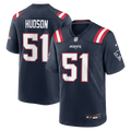 New England Patriots James Hudson Nike Navy Team Game Jersey product image 1, provided for visual reference and product