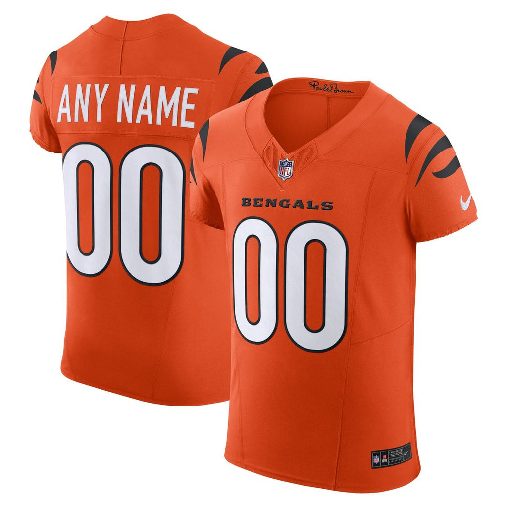 Cincinnati Bengals Nike Black Team Vapor F.U.S.E. Elite Custom Jersey product image 7, provided for visual reference and