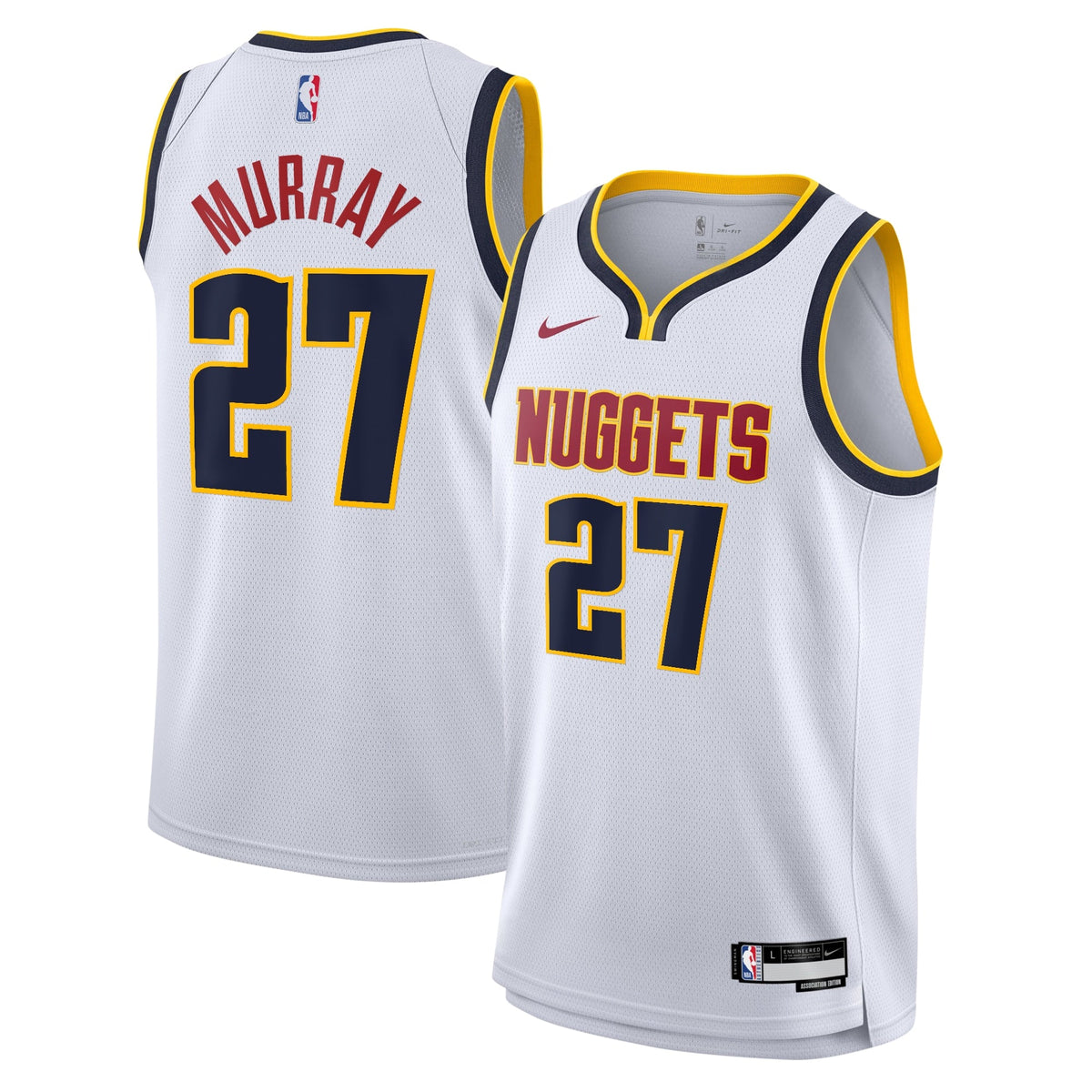 Denver Nuggets Nike Association Swingman Jersey - White product image 1