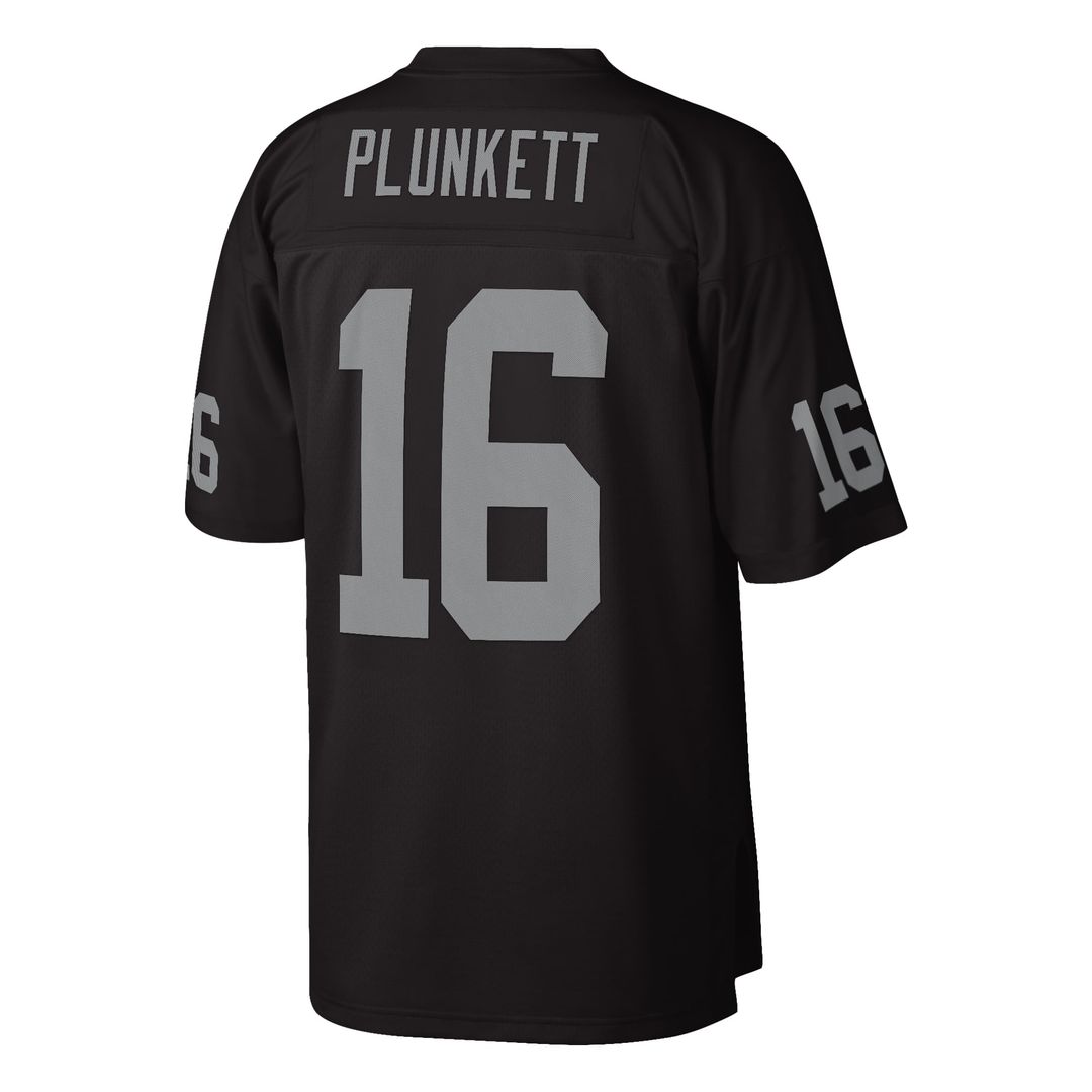 Oakland Raiders Jim Plunkett Mitchell & Ness Black 1980 Legacy Replica Jersey product image 3, provided for visual reference