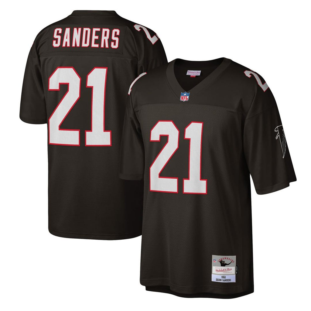 Atlanta Falcons Deion Sanders Mitchell & Ness Red Legacy Replica Jersey product image 10, provided for visual reference and