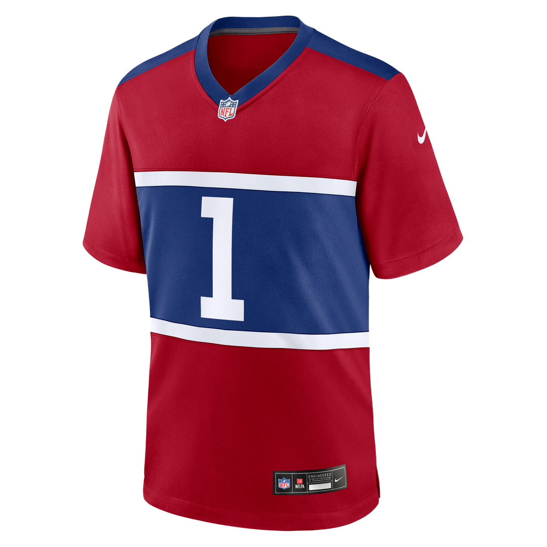 New York Giants Malik Nabers Nike Century Red Alternate Game Jersey product image 6, provided for visual reference and