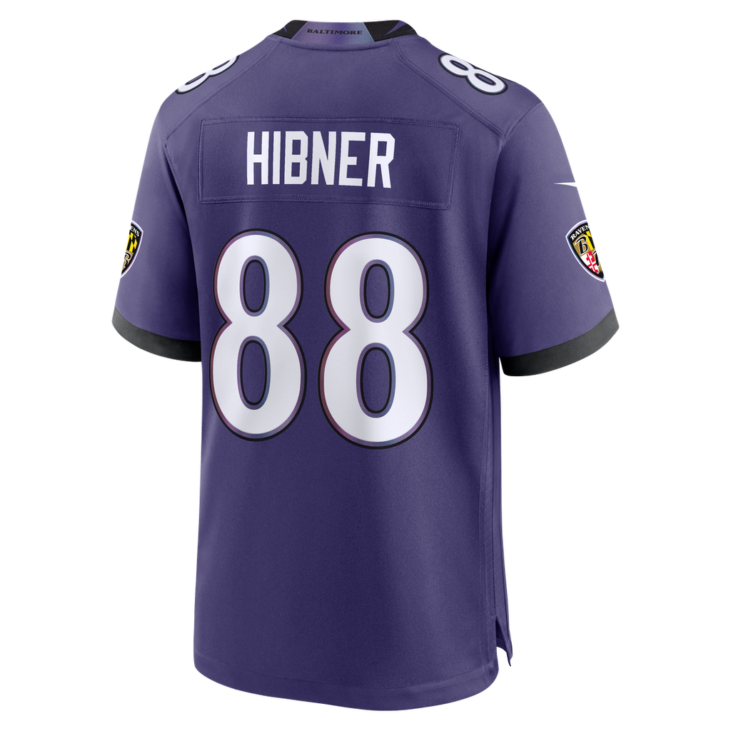 Baltimore Ravens Matthew Hibner Nike Purple Team Game Jersey product image 3, provided for visual reference and product