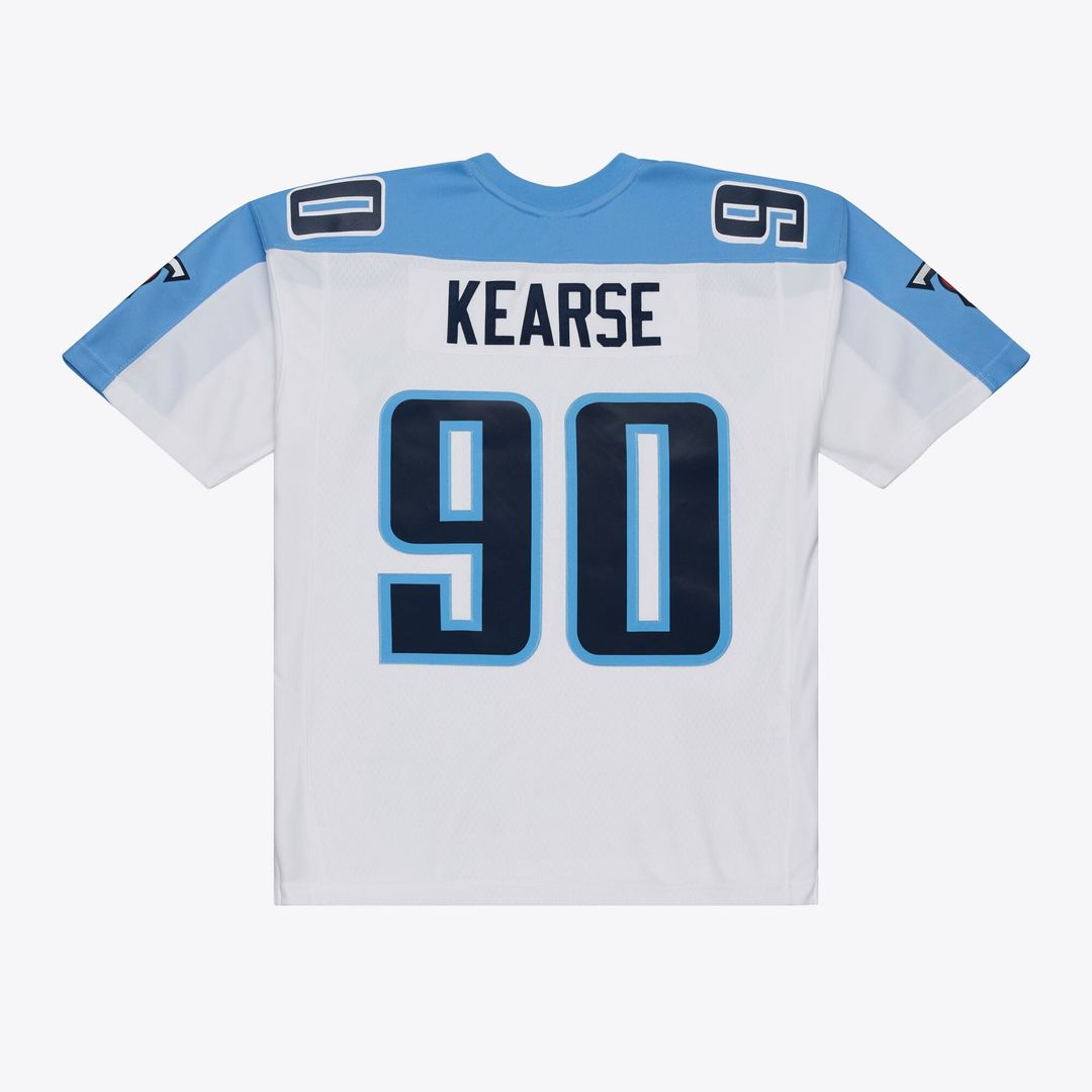Tennessee Titans Jevon Kearse Mitchell & Ness White Retired Legacy Replica Player Jersey product image 2, provided for