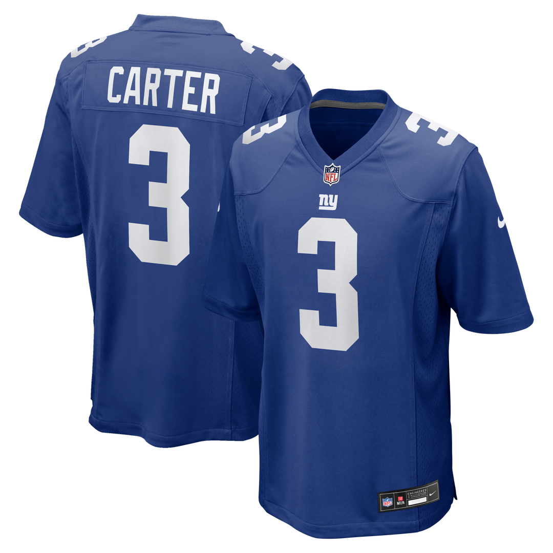 New York Giants Abdul Carter Nike Royal Team Game Jersey product image 1, provided for visual reference and product detail