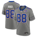 Buffalo Bills Dawson Knox Nike Gray Nickel City Game Jersey product image 1, provided for visual reference and product