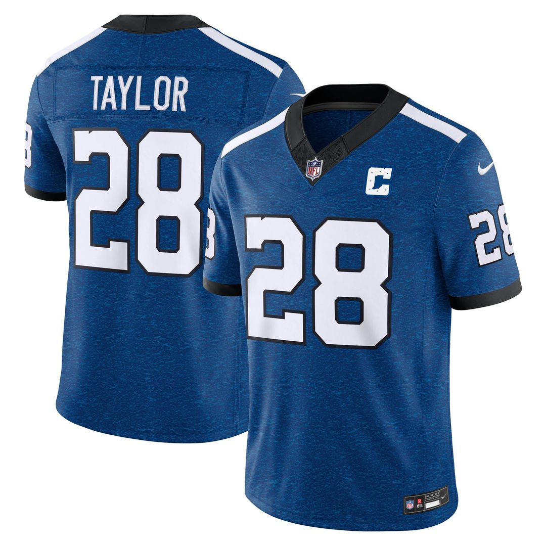 Indianapolis Colts Jonathan Taylor Nike Royal Alternate Indiana Nights Vapor F.U.S.E. Stitched Limited Jersey product image