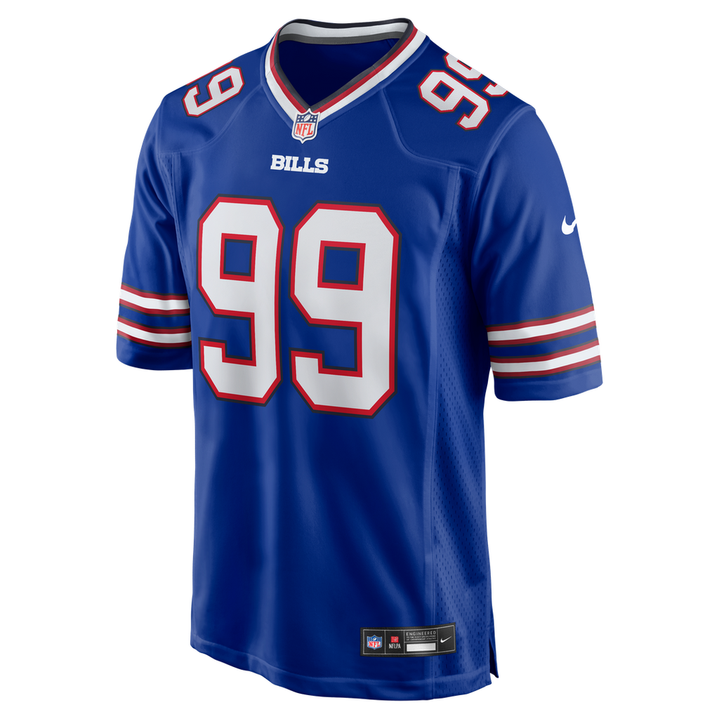 Buffalo Bills Larry Ogunjobi Nike Royal Team Game Jersey product image 2, provided for visual reference and product detail