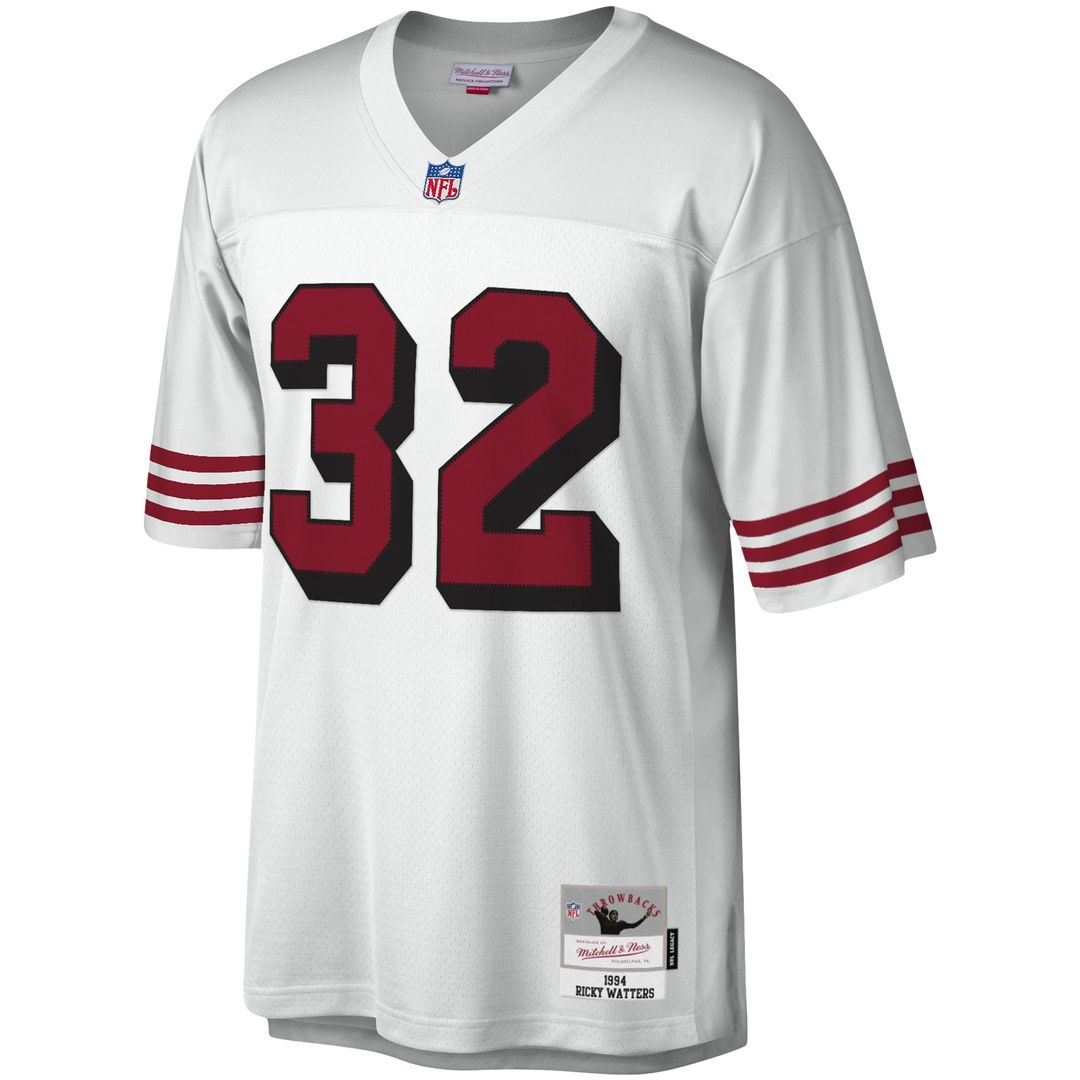 San Francisco 49ers Ricky Watters Mitchell & Ness White Legacy Replica Jersey product image 2, provided for visual reference