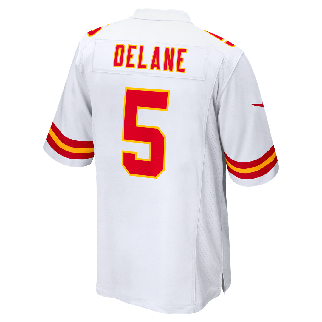 Kansas City Chiefs Mansoor Delane Nike White Game Jersey product image 3, provided for visual reference and product detail