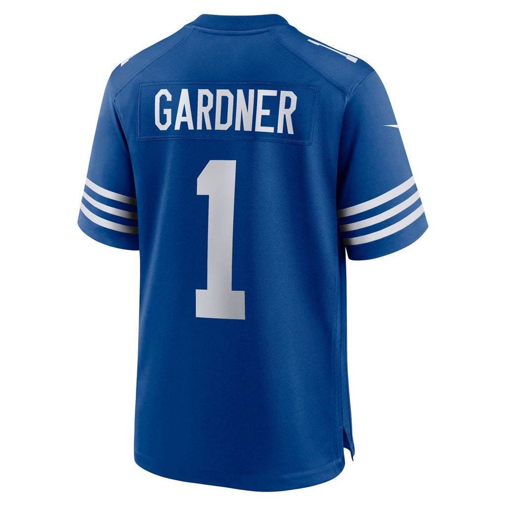 Indianapolis Colts Ahmad Sauce Gardner Nike Royal Alternate Game Jersey product image 3, provided for visual reference and