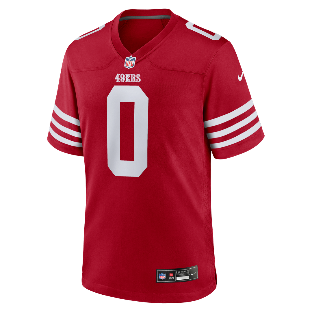 San Francisco 49ers Renardo Green Nike Scarlet Game Jersey product image 2, provided for visual reference and product detail