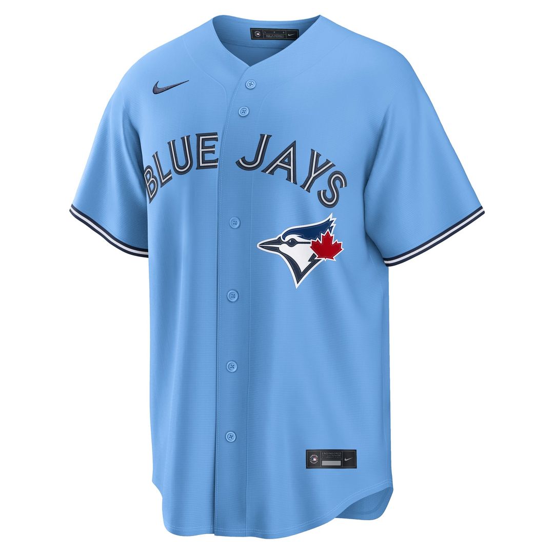 Toronto Blue Jays Nike Powder Blue Alternate Replica Jersey product image 2, provided for visual reference and product